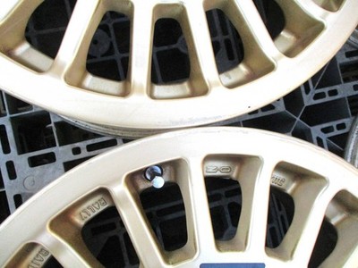 JDM Rare OZ Racing Rally Dish Gold 165-Hole 100 48 Impreza Hachiroku B No Tires - Image 6