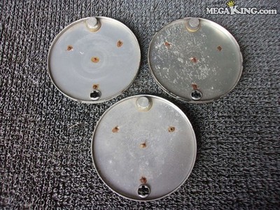 JDM Not clear. Mercedes-Benz genuine normal wheel caps 3 pieces. Key h No Tires - Image 2