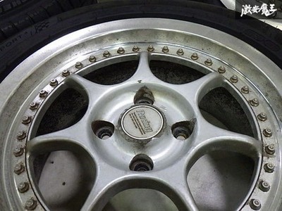 JDM Rare out-of-print Enkei Racing S 2-piece wheels 16x7J +32 / 8J +32 (No Tires) - 画像 (5)