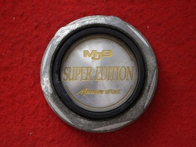 JDM Set of 4 aftermarket used Manalei Super Edition wheel center caps No Tires - Image 4