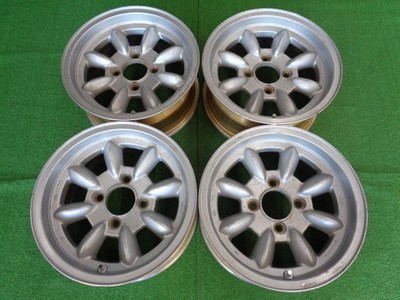 JDM Vintage Rare Enkei competition 8 6J14 4H114.3 +15 No Tires - Image 2