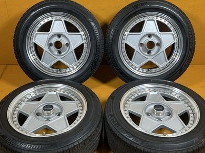 JDM Rare Autostrada Modena 16in 7j +34 8j +34 PCD114.3 Bridgestone 205 No Tires