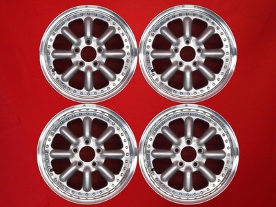 JDM Extremely hard to find used Black Racing BR R wheels 4Book 7/8J 16 No Tires