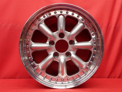 JDM Extremely hard to find used Black Racing BR R wheels 4Book 7/8J 16 No Tires - Image 5