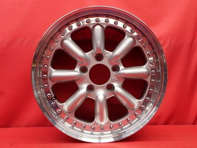 JDM Extremely hard to find used Black Racing BR R wheels 4Book 7/8J 16 No Tires - Image 6