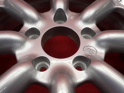 JDM Extremely hard to find used Black Racing BR R wheels 4Book 7/8J 16 No Tires - Image 10
