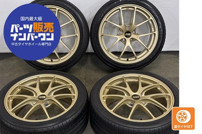 JDM Used BBS 4-Wheel Set 18x8.0J +48 PCD 112 235/40ZR18 95Y tires F (No Tires)