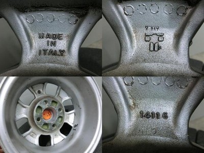 JDM Rare old car lightweight magnesium wheel 14 used 4Book SET bell to No Tires - Image 5