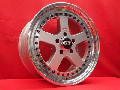 JDM Rare Panasports G7 C5C 4Wheels 17x9+16.5 9+21.5 5x114.3 (No Tires) - 画像 (2)