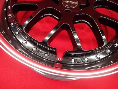 JDM KYOHO AME SHALLEN VMX used wheel 4-Wheel Set 8.5J 20PCD114.3 5 holes +38 (No Tires) - 画像 (10)