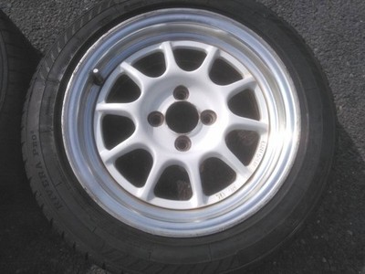 JDM Rare offset Enkei ENKEI SPORT RC-S RC S 15x6.5J +25 +30 100 4H 4-ho (No Tires) - 画像 (3)