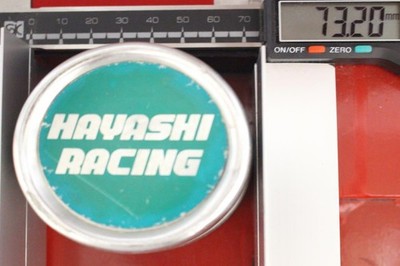JDM 1 sheet Hayashi Racing aftermarket used wheel center plate center No Tires - Image 7