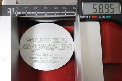 JDM 4 pieces Super Advan external used wheel center plate center cover (No Tires) - 画像 (6)