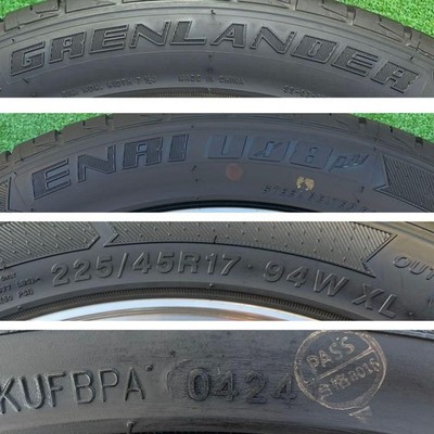 JDM WORKEMOTION wheels and tires made in Japan size 225/45R17. (No Tires) - 画像 (6)