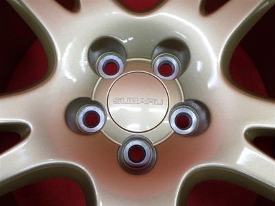 JDM SUBARU Genuine Used Wheels for Impreza GDB WRX STi 4-Wheel Set 7.5J PCD1 (No Tires) - 画像 (9)