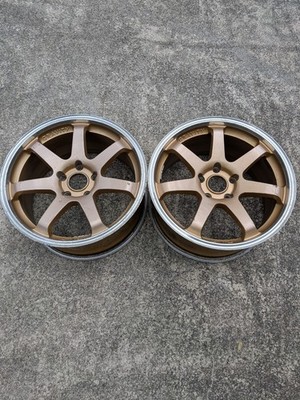 JDM Rare GP SPORTS GRAVITY Gullframe 17x8.5J+38 PCD114.3 gold 2-Wheel Set se (No Tires)