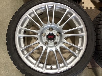 JDM Rare forging Subaru genuine WRX STI 18 winter set 4Book No Tires - 画像 (2)