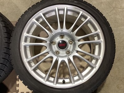 JDM Rare forging Subaru genuine WRX STI 18 winter set 4Book No Tires - 画像 (10)