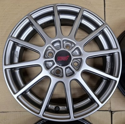 JDM Subaru Stella STI Genuine Option 15 Wheels 4-Wheel Set Sambar Preo V (No Tires) - 画像 (4)