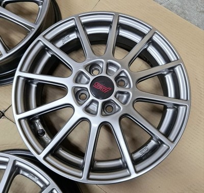 JDM Subaru Stella STI Genuine Option 15 Wheels 4-Wheel Set Sambar Preo V (No Tires) - 画像 (9)