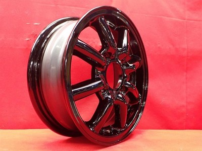 JDM Out of print rare black racing used wheel 4Book 4.5J 13 inch PCD11 No Tires - Image 2