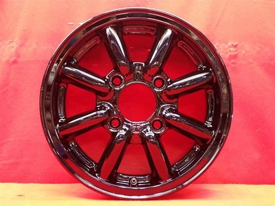 JDM Out of print rare black racing used wheel 4Book 4.5J 13 inch PCD11 No Tires - Image 4