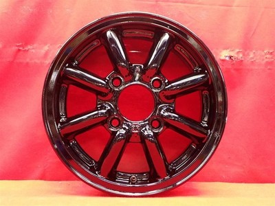 JDM Out of print rare black racing used wheel 4Book 4.5J 13 inch PCD11 No Tires - Image 5