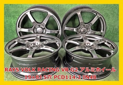 JDM 19 inch RAYS VOLK RACING VR G2forging Used Aluminum Wheel 4Book 5 No Tires