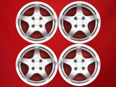 JDM Out of print LorBer Used wheels 4-Wheel Set 5J 14PCD100 4 holes +35 hub (No Tires)