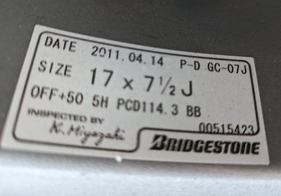 JDM HONDA S2000 AP1 AP2 Pro dry GC-07J 17 inch 7.5J +50 2-Wheel Set HOND (No Tires) - 画像 (9)