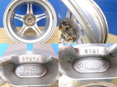 JDM Used Roadster 4-Wheel Set lightweight Bridgestone 17POTENZA Adrenaline S (No Tires) - 画像 (9)