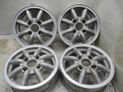 JDM 13 inch Wa Tanabe 4.5J+36 114.3 Rare Vintage Used Aluminum Wheels No Tires - Image 2