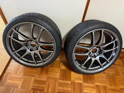 JDM Work Emotion Extreme 2-Wheel Set 19-inch wheels with Bridgestone S007 ti (No Tires)