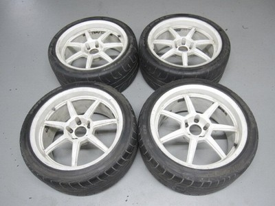 JDM Rare HINODEX forging 9.5J+15 114.3/5H 184-Wheel Set GT-R BNR32 BCNR3 (No Tires)