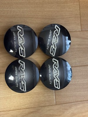 JDM RAYS Rays Center Cap JAPAN QUALITY Black 4 Individual SetRAYS No Tires