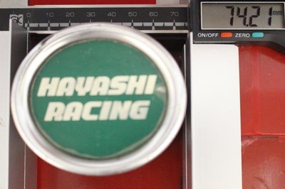 JDM 1 sheet Hayashi Racing aftermarket used wheel center plate center No Tires - Image 6