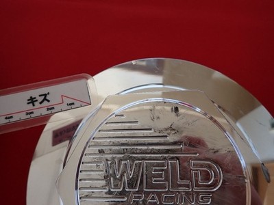 JDM 1 sheet WELD RACING aftermarket used wheel center cap center cover No Tires - Image 7