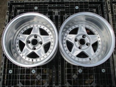 JDM Rare Speedryn 5 spoke 3P 154 holes 108 10J -49 Wheel 2-Wheel Set Caterha (No Tires)