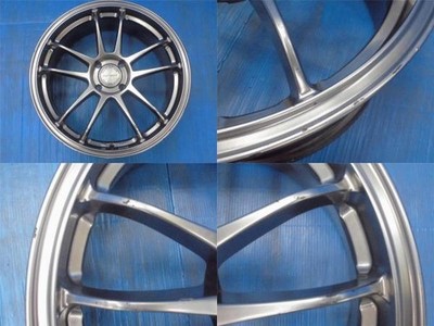 JDM aqua Roadster 4-Wheel Set used HOTMAN 4H 100 7J +40 17 aluminum whee (No Tires) - 画像 (3)