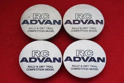 JDM 4 pieces Advan Racing/RC aftermarket used wheel center plates cent No Tires