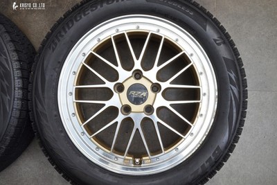 JDM Mesh type Leycross REZERVA 17in 7J +48 PCD114.3 Bridgestone Zack V No Tires - Image 4
