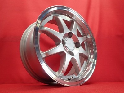 JDM TRIM used wheels 4-Wheel Set 6.5J 15PCD100 4 holes +32 hub 59 Levin True (No Tires) - 画像 (2)