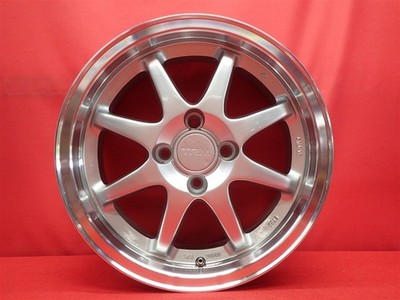 JDM TRIM used wheels 4-Wheel Set 6.5J 15PCD100 4 holes +32 hub 59 Levin True (No Tires) - 画像 (5)