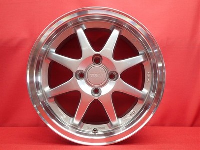 JDM TRIM used wheels 4-Wheel Set 6.5J 15PCD100 4 holes +32 hub 59 Levin True (No Tires) - 画像 (6)