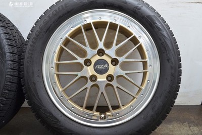 JDM Mesh type Leycross REZERVA 17in 7J +48 PCD114.3 Bridgestone Zack V No Tires - Image 6