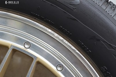 JDM Mesh type Leycross REZERVA 17in 7J +48 PCD114.3 Bridgestone Zack V No Tires - Image 9