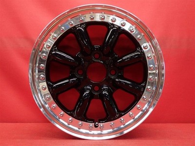 JDM Out of print rare Black Racing BR-R used wheels 4Book 6J 14 PCD100 No Tires - Image 4