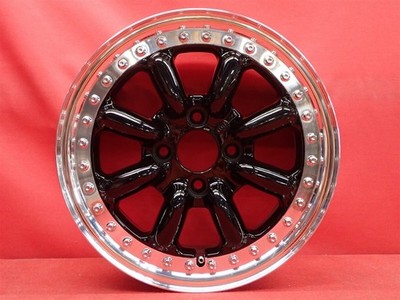 JDM Out of print rare Black Racing BR-R used wheels 4Book 6J 14 PCD100 No Tires - Image 7