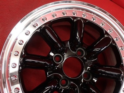 JDM Out of print rare Black Racing BR-R used wheels 4Book 6J 14 PCD100 No Tires - Image 10