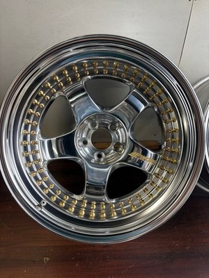 JDM Rare Excellent condition WORKMeister S1 forging 3-piece gold pierc No Tires - Image 5